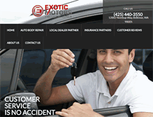 Tablet Screenshot of exoticmotors.net